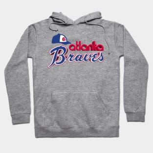 Atlanta Braves 3D - Hank Aaron era 1970s Cap and Logo Hoodie